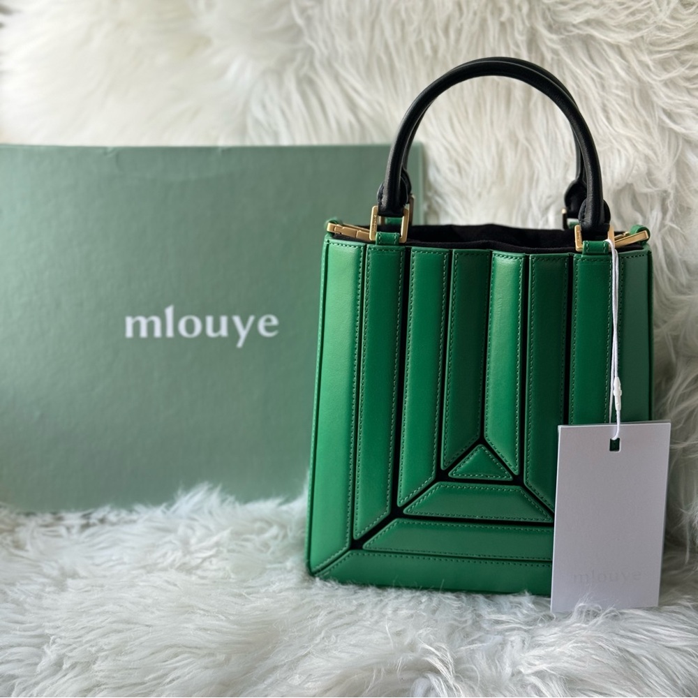 MLOUYE Sera Tall Tote Mini in Jade